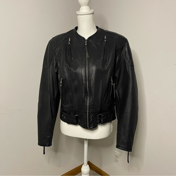 Harley-Davidson Women’s Embossed Leather Jacket - Picture 1 of 16